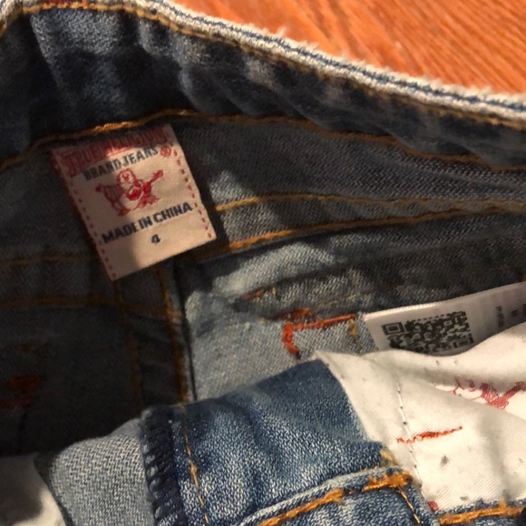 True Religion Straight Leg Boys Jeans Sz 4 - Picture 4 of 8